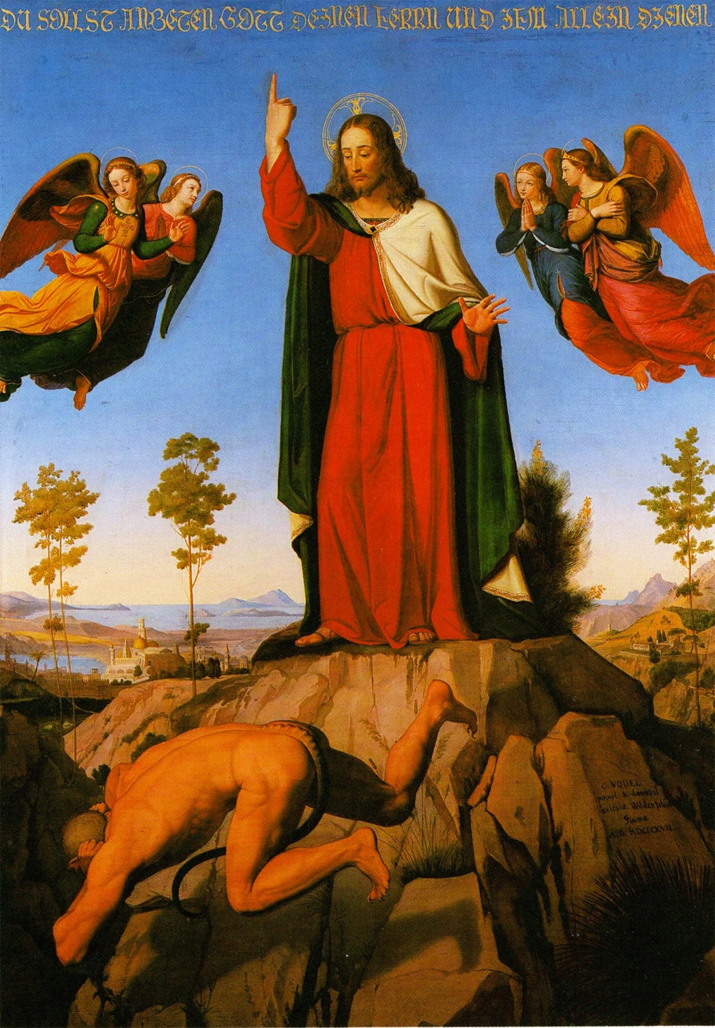 Cristo ordina al tentatore di ritirarsi